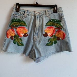 Farm Rio Embroidered Shorts